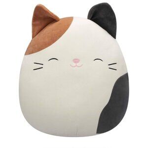 Squishmallows Cam Plush Cat Cream, Black, and Brown Large Cuddly 16 Inches